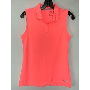 Nike Dri Fit Polyester Neon Sleeveless Top Size Small